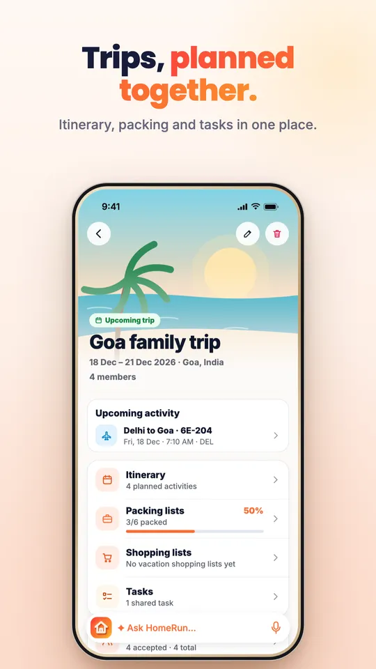 Home Run Goa family trip with itinerary and packing lists